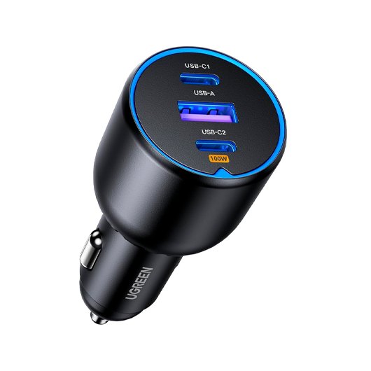 Cargador Coche Ugreen 2*Usb-C Pd+Usb-A 130W